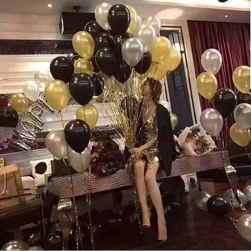 Set 50 bong bóng 12inch 2.2g trang trí tiệc