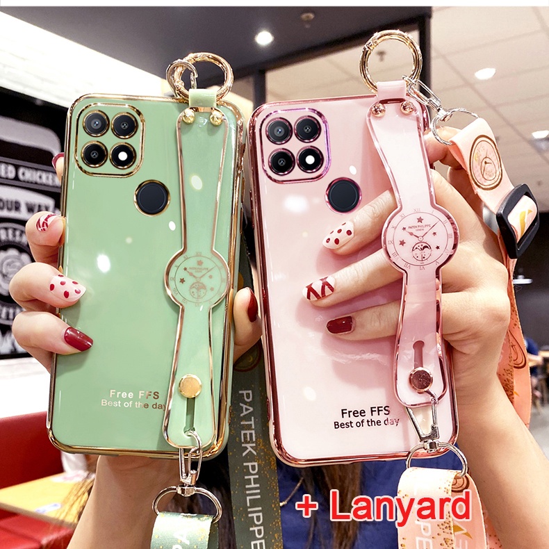 Ốp Điện Thoại Có Dây Gài Cho OPPO A15 A15S A96 A76 F11PRO F11 F9 F7 F5 F1S A59 A57 A39 R17 PRO