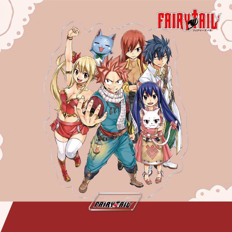 Mô hình trưng bày Standee FAIRY TAIL HỘI PHÉP THUẬT LUCY NATSU GRAY ảnh đứng tượng mica anime chibi