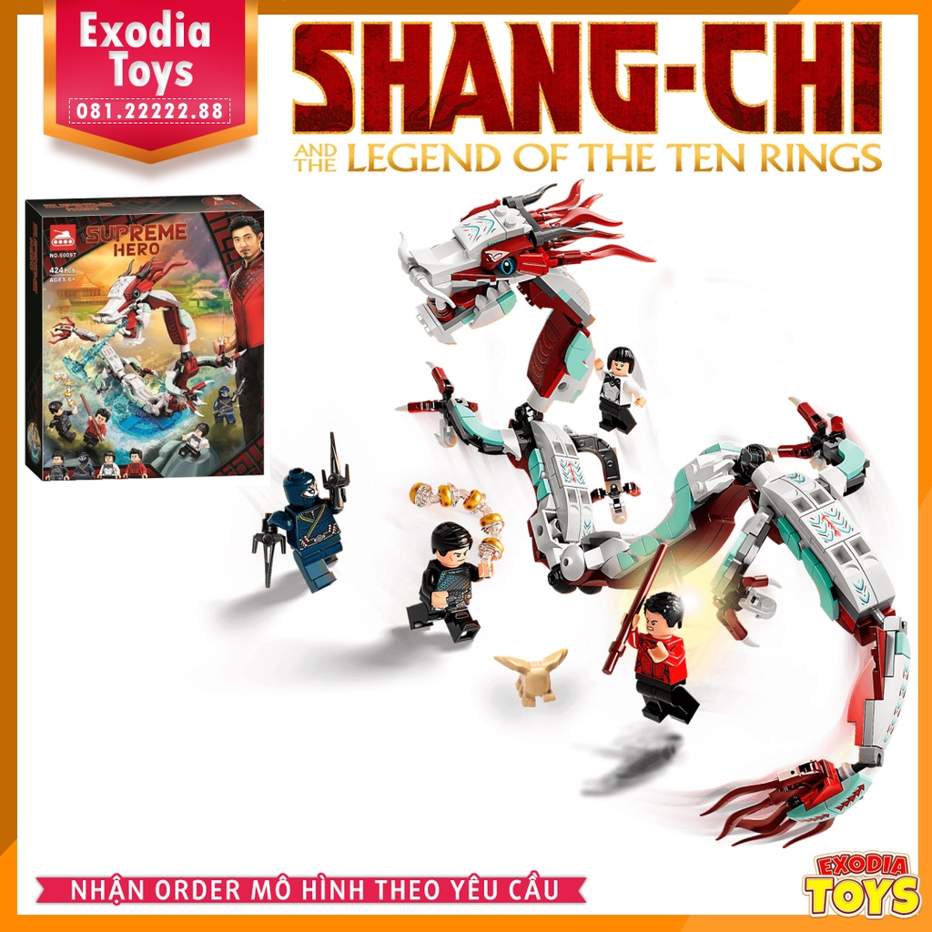 Xếp hình Marvel Shang-Chi và huyền thoại Thập Luân chiến đấu tại làng cổ Ta Lo - BELA 60097 Lego Ideas 76177