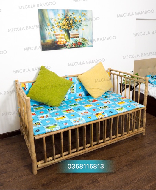 GIƯỜNG CŨI MECULA 3 IN 1 kt 80 x 1m2 x 90cm