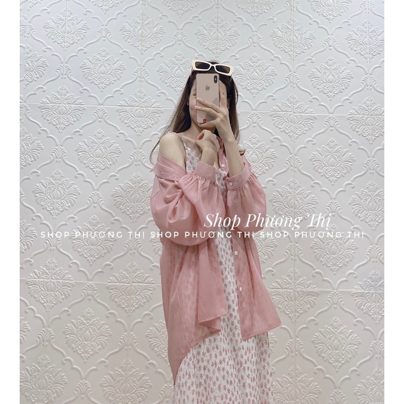 Áo khoác voan mỏng ulzzang - sơmi giấy đi biển (hình shop tự chụp/sẵn) | BigBuy360 - bigbuy360.vn