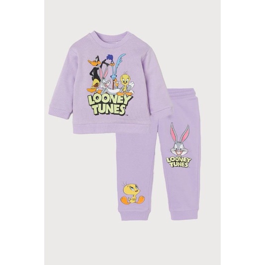 Bộ nỉ bông bé gái xuất dư