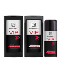 Combo Dầu Gội Sữa Tắm 180 ml + Xịt khử mùi Romano Vip 150 ml