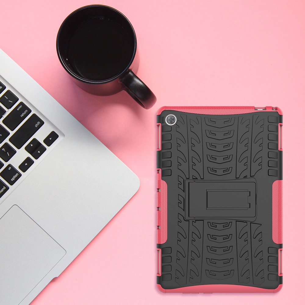 For Huawei Mediapad M5 Lite 10.0 Rugged Shockproof Tire Tread Rubber Case Cover