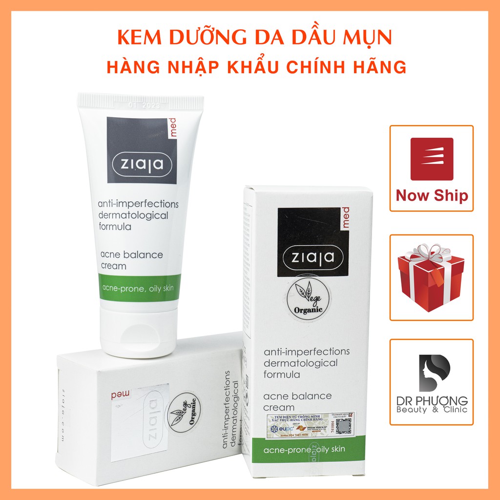 KEM NGỪA MỤN TRỨNG CÁ ZIAJA MED