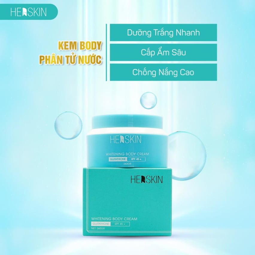 KEM BODY PHÂN TỬ NƯỚC – WHITENING BODY CREAM