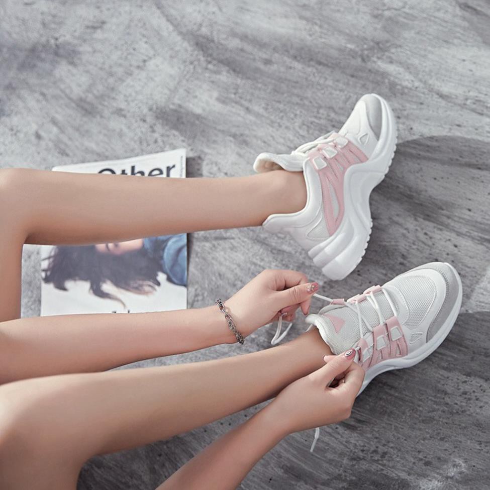 Giày Sneaker Nữ [ FREESHIP ] Đế Tăng Chiều Cao Cho Cô Nàng Cá Tính - G18 TP | BigBuy360 - bigbuy360.vn
