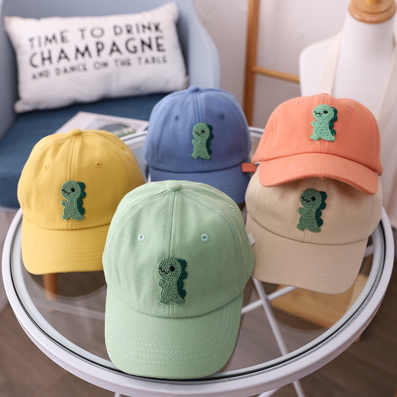 Mũ Lưỡi Trai Hình Khủng Long Hoạt Hình Dễ Điều Chỉnh Cho Bé