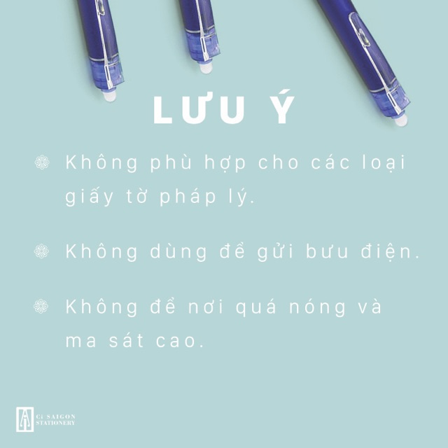 [RESTOCK] Viết nước Nhật Bản xoá được - Erasable Gel Ink Pen