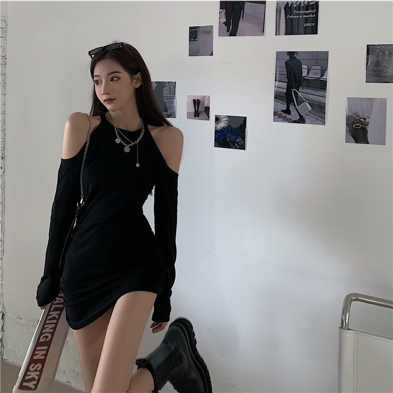  Đầm hở vai tay dài thiết kế quyến rũ cho phái nữ | BigBuy360 - bigbuy360.vn