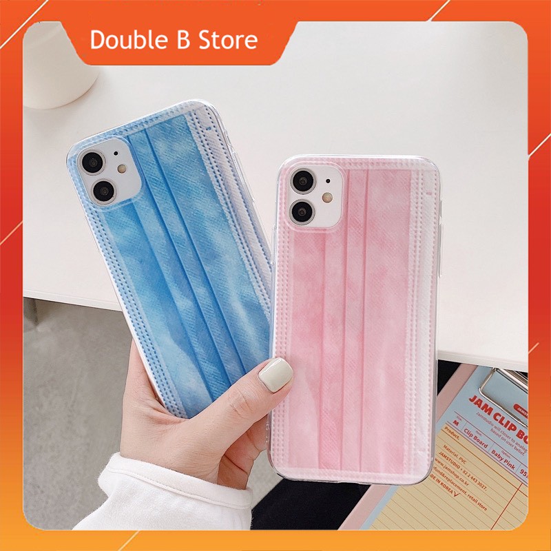 Ốp lưng iphone khẩu trang trơn 6/6s/6plus/6s plus/7/8/7plus/8plus/x/xr/xs/xs max/11/11pro/11pro max