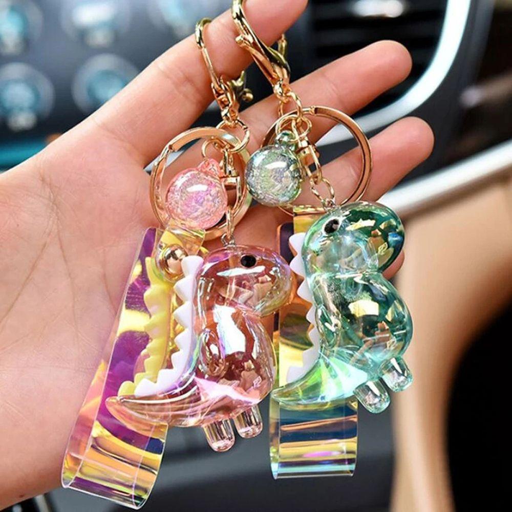 Móc Khóa Hình Khủng Long Bằng Acrylic Dễ Thương