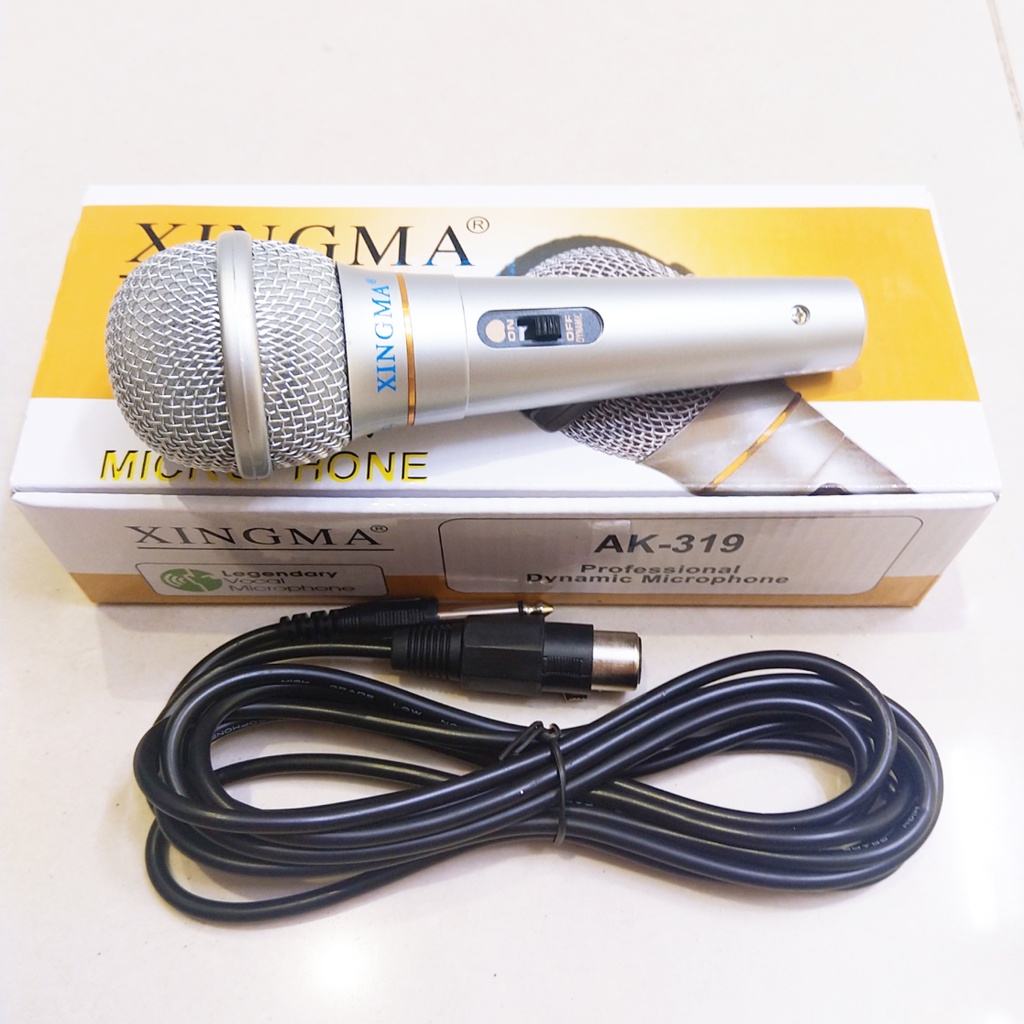 Mic Chống Hú, Micro Karaoke XINGMA AK-319,  Bảo Hành 12 Tháng