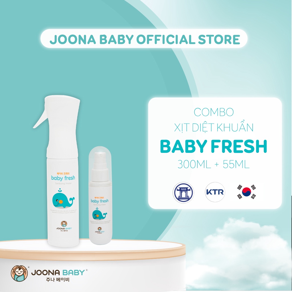 Combo 2 chai xịt diệt khuẩn khử mùi Baby Fresh an toàn cho bé - JOONA BABY Việt Nam