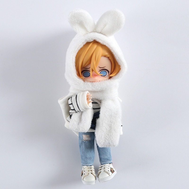 Mô hình nón găng tay khăn choàng cổ cho búp bê Ob11 16cm BJD1 / 12