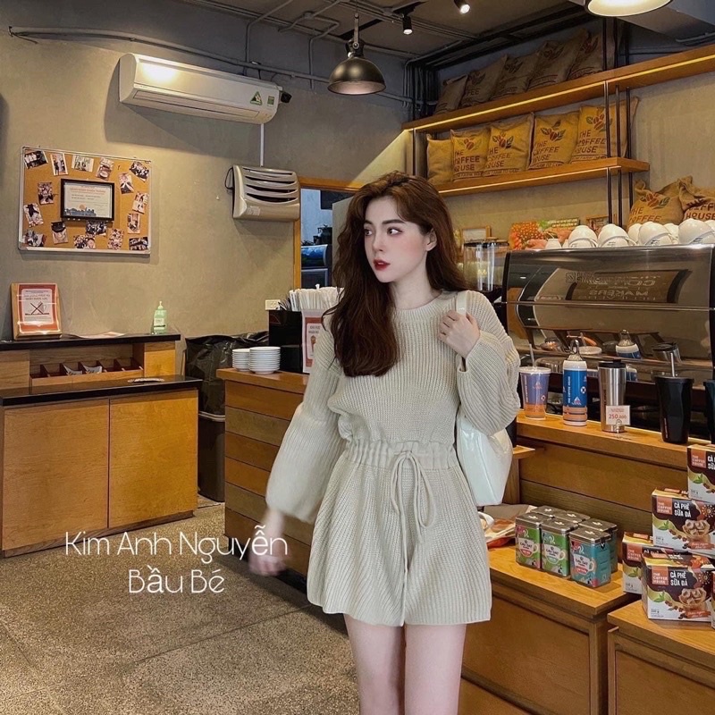 Set jum len thắt eo siu sang chảnh cực hot hàng cao cấp