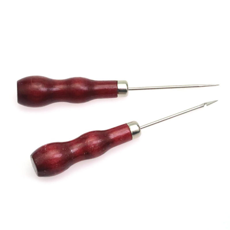 Set 2 Dụng Cụ Đục Lỗ Vải Da Cán Gỗ