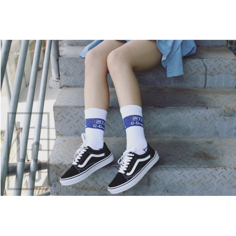 Vớ ulzzang GDragon unisex cổ cao - ẢNH THẬT