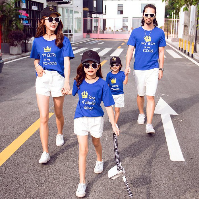 Áo gia đình - Đồng phục gia đình đẹp  (Có hình thật + Logo thương hiệu)  Gia đình hoàng gia