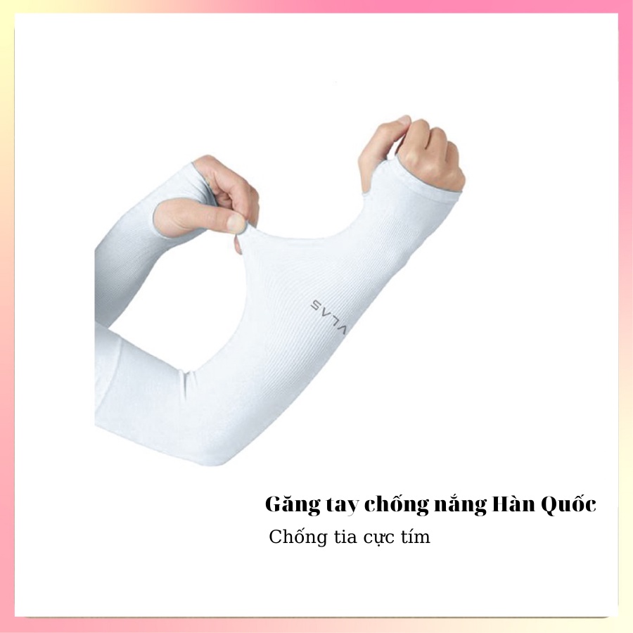 Găng Tay Tránh Nắng Hạn chế Tia UV Chât Liệu Thun Lạnh Co Dãn 4 Chiều