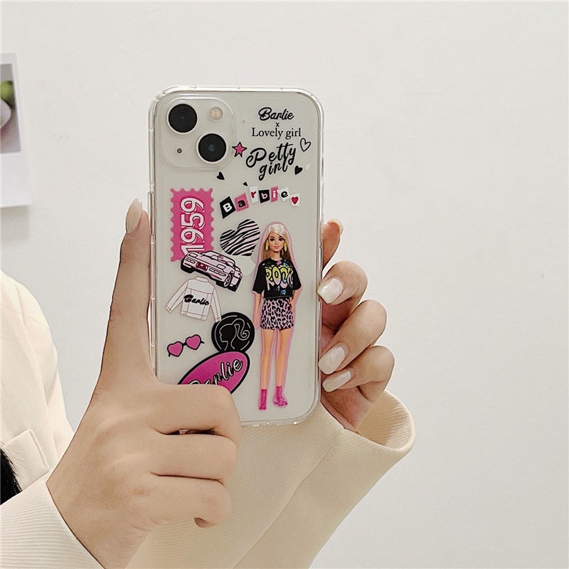 Disney Ốp Điện Thoại TPU Mềm Chống Sốc Hình Búp Bê Barbie Cho IPhone 14 12 PRO 12Promax mini 11 PRO 11PROMAX 13 PRO 13PROMAX Xs Max XR 6 7 8 Plus