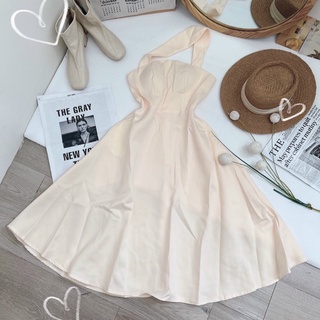 ĐẦM MIDI KHOÉT NGỰC