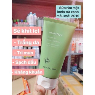 🍃🍃🍃sữa rửa mặt trà xanh #innisfree
