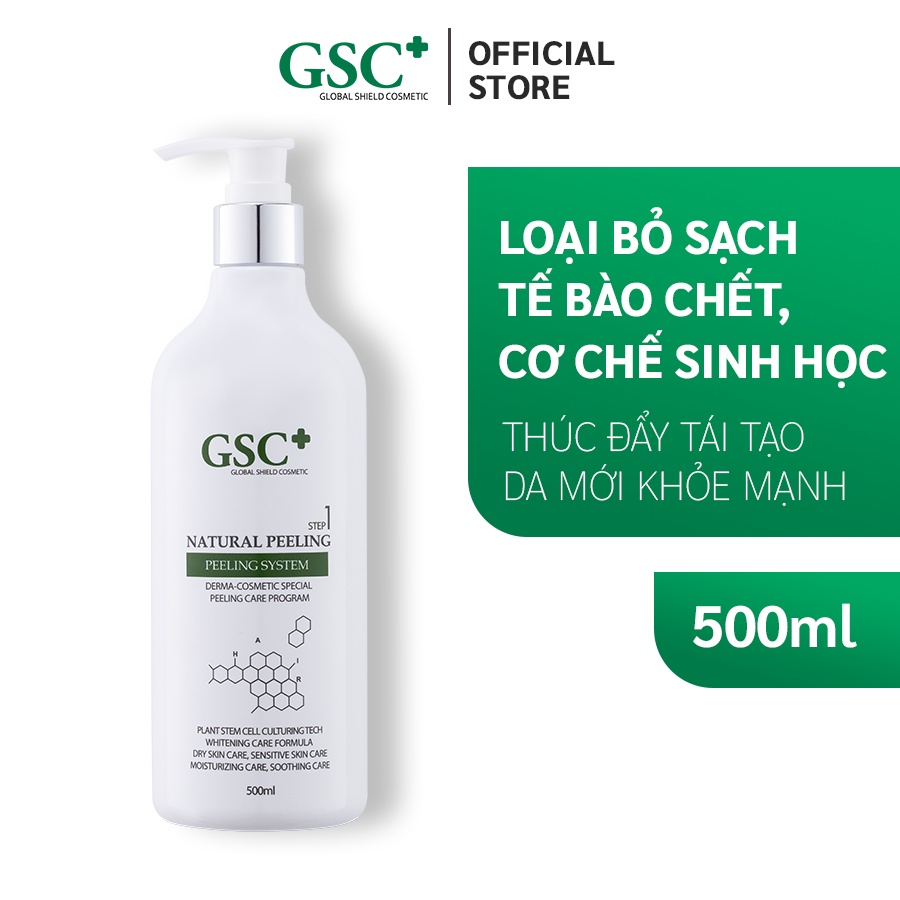 Kem tẩy da chết đa tầng GSC Natural Peeling 500ml chính hãng