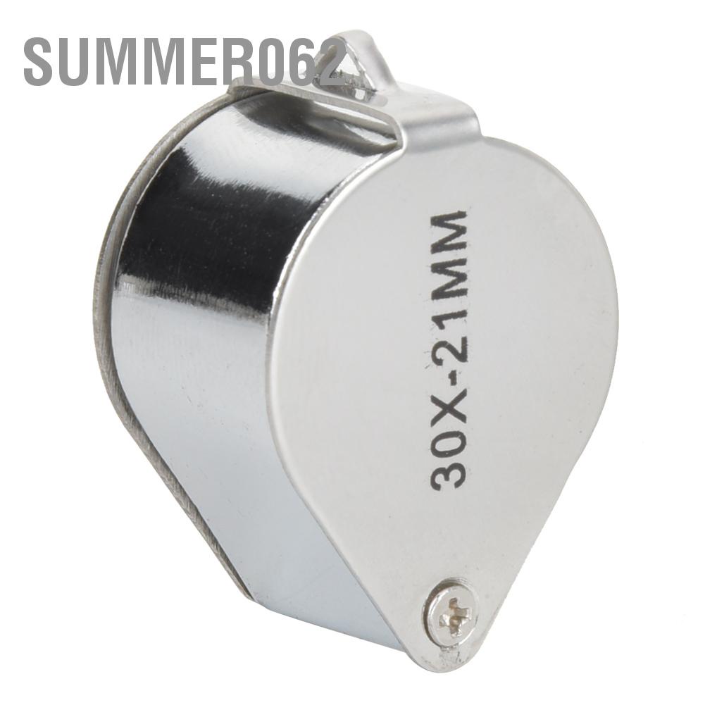 Summer062 Portable Mini Glass Magnifying Lens   Jewelers Magnifier for Identifying Jewelry Stamps Coins Antiques
