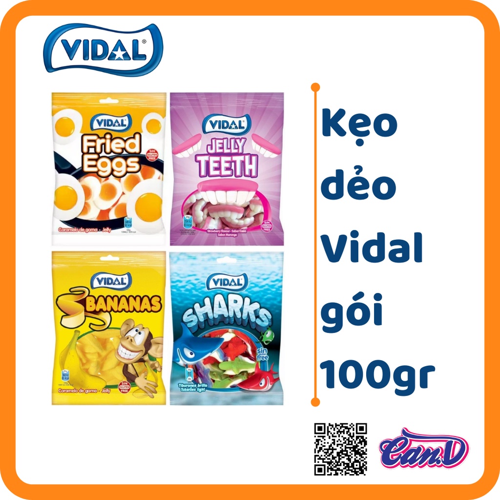Kẹo dẻo Vidal gói 100gr