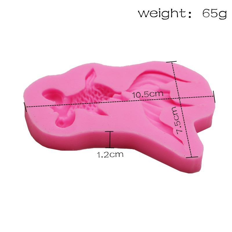 Khuôn Silicone Làm Bánh Hình Cá Vàng Phong Cách Trung Quốc