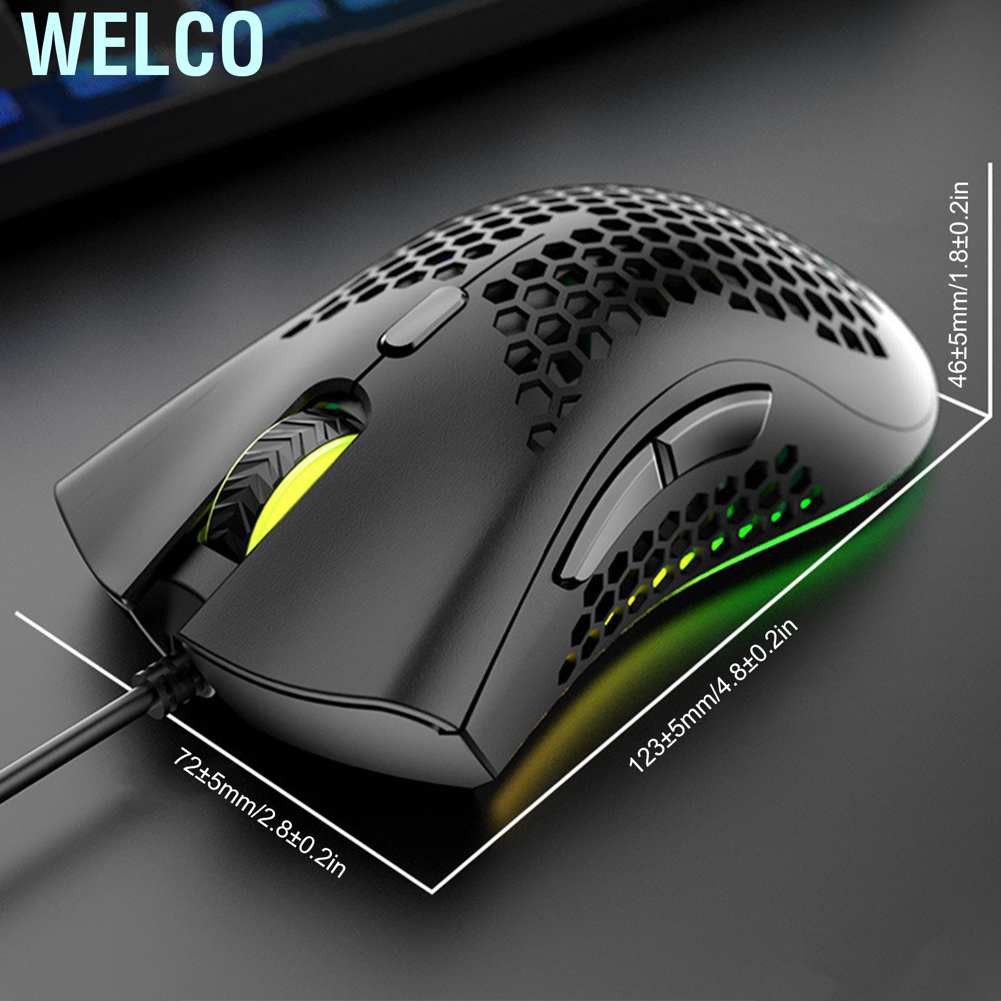 Chuột Gaming Có Dây Welco 7 Nút 200-12000 Dpi