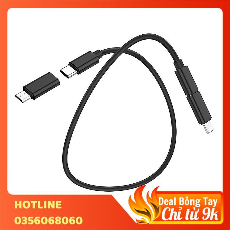 ⚡️FREESHIP 50K - TOÀN QUỐC⚡️Bộ cáp sạc Hoco U86 dài 28cm ngắn gọn, tiện lợi - Hàng chính hãng