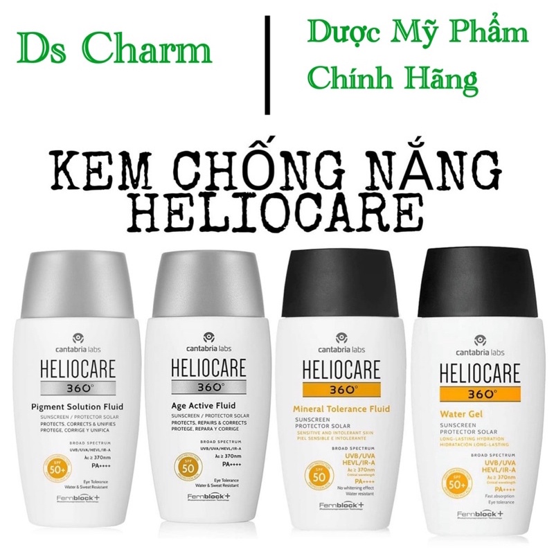 [CHÍNH HÃNG]Kem chống nắng HELIOCARE Mineral Tolerance Fluid dành cho mọi loại da