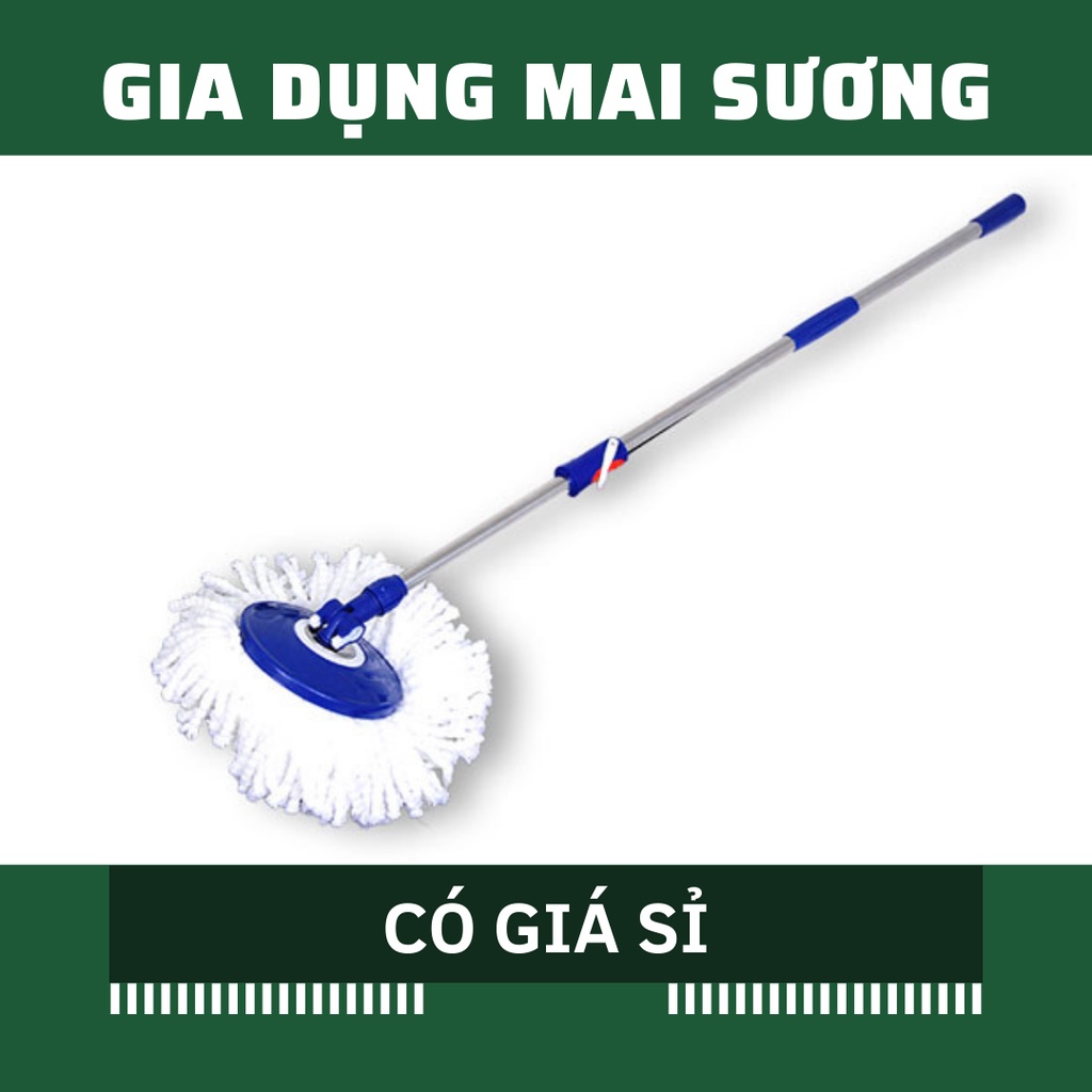 [Giá Sỉ] Cây Lau Nhà 360 độ Cán Mâm Inox