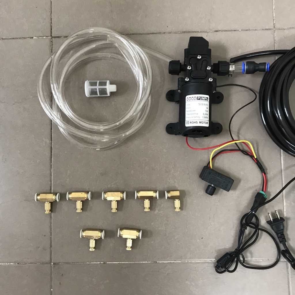 bộ máy phun sương làm mát trong nhà
