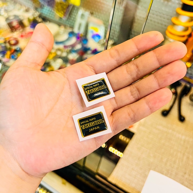 Tem Logo Crom Nổi 24k Takegawa Special Part Japan ✌