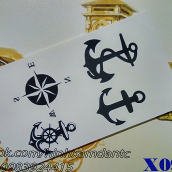 [MUA 1 TẶNG 1] Hình xăm dán mỏ neo - nhiều mẫu