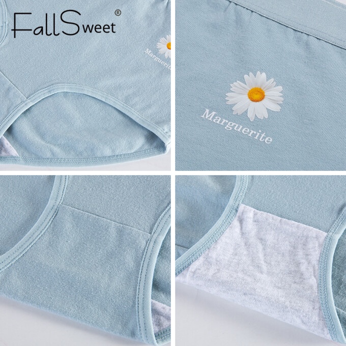 Fallsweet 40-100kg Quần Lót cotton Lưng Cao size Lớn Dành Cho Nữ / size m-xxxl