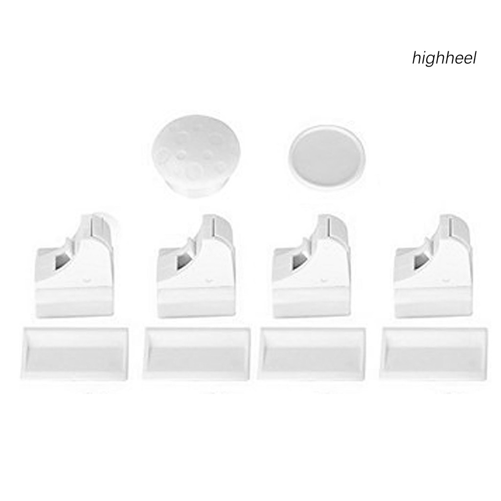 Set 4 khóa nam châm cửa tủ giúp an toàn cho trẻ em đa dụng