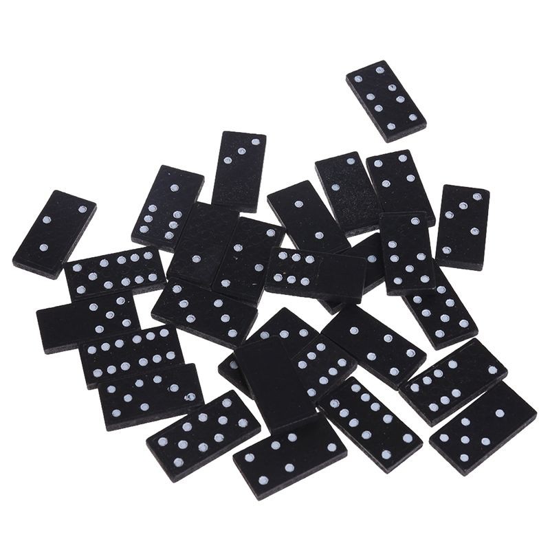 Bộ 28 quân cờ Domino mini kèm hộp gỗ đựng chuyên dùng mang đi du lịch