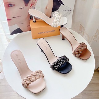 💖FULLBOX GUỐC💖 Guốc nữ 5 phân quai đan mây
