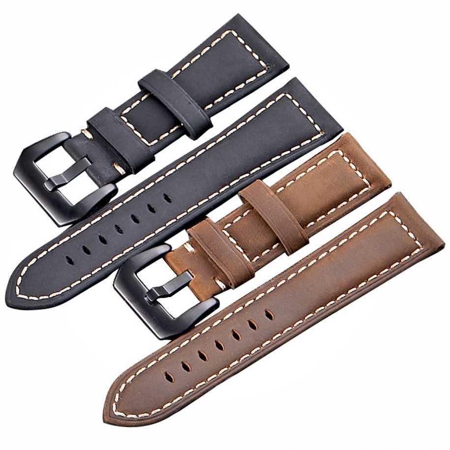 Dây Đeo Bằng Da Ngựa 20 22 24 26MM Cho Đồng Hồ Panerai PAM