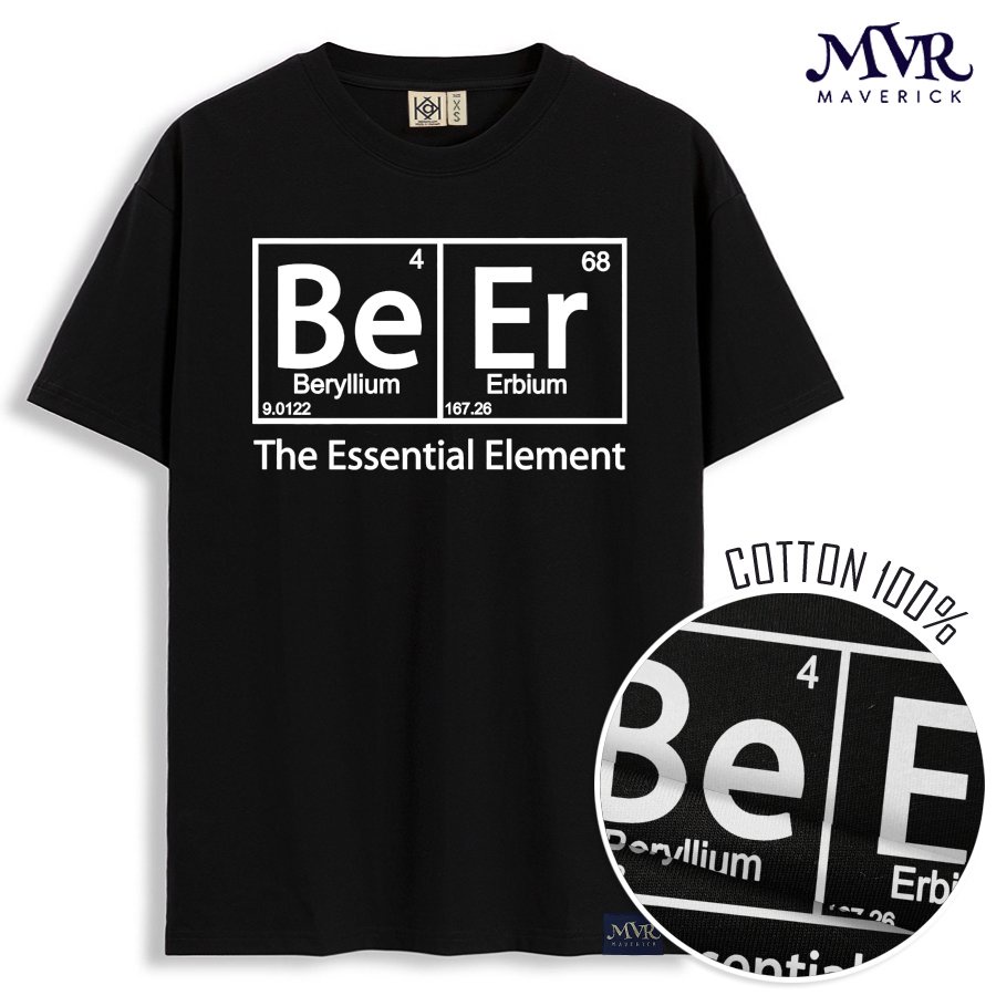 Áo thun nữ Áo thun nữ nam Basic Nguyên tố hóa học unisex phông Hàn Quốc local brand MVR KK3812