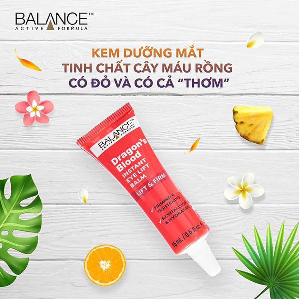 Kem dưỡng mắt máu rồng Dragon's Blood Balance Active Formula 15ml