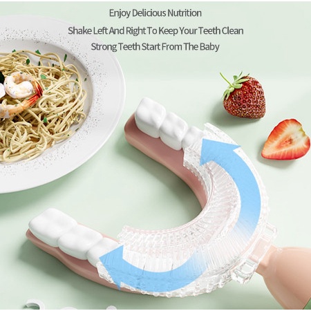 Bàn Chải Chữ U Cán Cầm Hình Tên Lửa Cho Bé[HÀNG CAO CẤP]