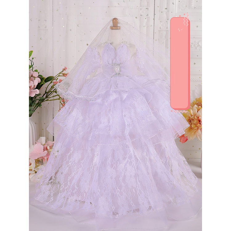 Bộ váy và mũ dành cho búp bê Barbie BJD 60cm 1/3 SD