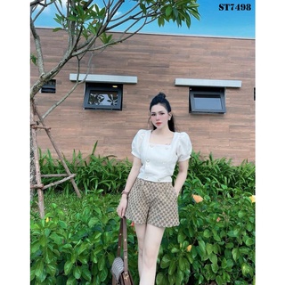 Set áo tay bồng mix quần gucci st7498