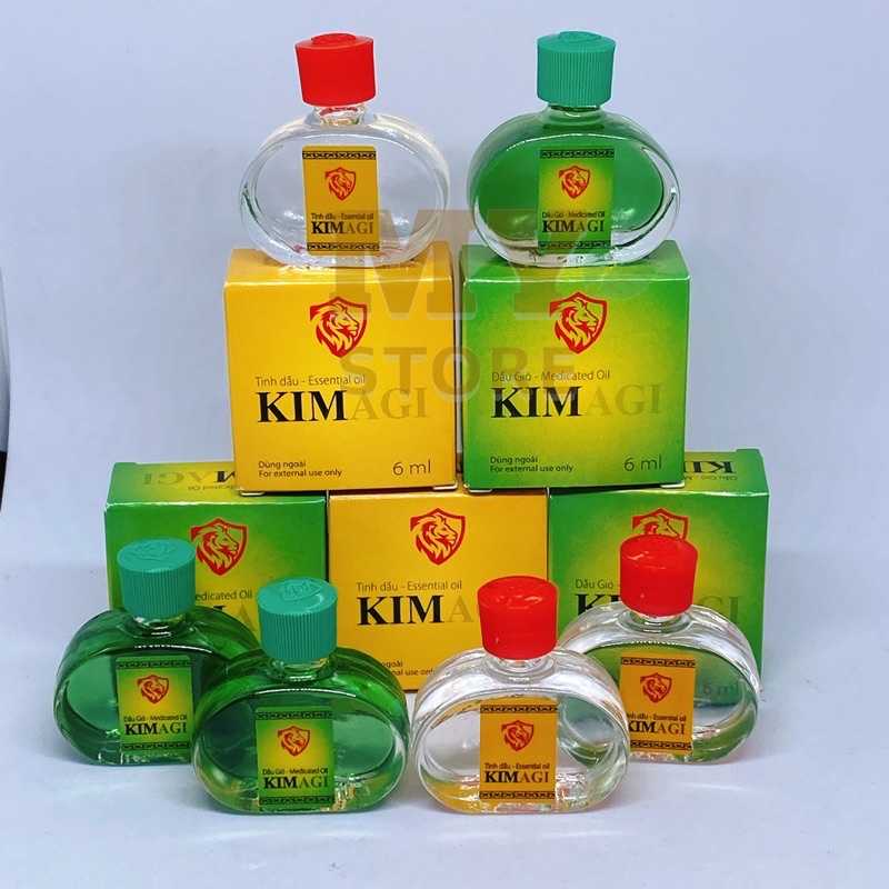 (Chính Hãng) Dầu Gió Kimagi Trắng/Xanh( Hương Truyền Thống) 6ml-Công Ty Dược Agimexpharm